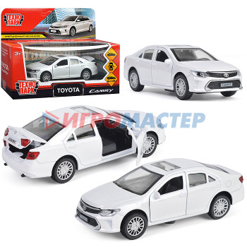 Коллекционные модели Машина металл Toyota Camry 12 см, (двери, багаж, белый) инерц. в коробке