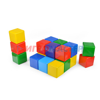 Строительные наборы (пластик) Набор кубиков-2 (20 шт.) (грань кубиков 8 см, цвет: мультиколор)