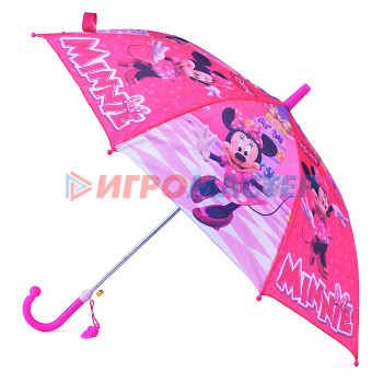 Зонты детские Зонт детский &quot;Минни маус&quot; r-45см, ткань, полуавтомат 