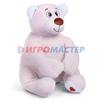 Мягкая игрушка Медведь Лари, 70см (сидя 35 см), бежевый 