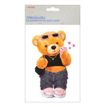 Термонаклейка для декорирования текстильных изделий &quot;Teddy Bear&quot; 11x17 см, в пластиковом па