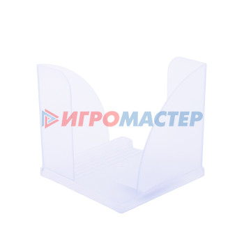Подставки настольные Пластиковый бокс для бумажного блока для блока 9x9x9 см, прозрачный