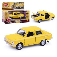 Машина металл ЗАЗ-968а &quot;Запорожец&quot; 12 см, (двер, желтый) в коробке