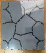 Антискользящее модульное покрытие "Каменный узор" 29,5*29,5 см (4 модуля), Серый