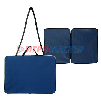Папки-сумки Папка офисная А2 цветная, ткань (синяя) 640/470/50