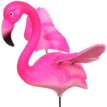 Фигура на спице "Фламинго с расправленными крыльями" 14*40см для отпугивания птиц