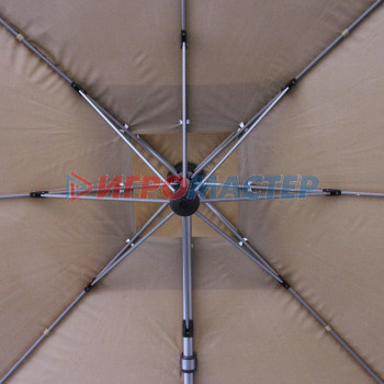 Зонт садовый складной с подставкой, квадратный 300*300 см, бежевый