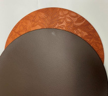 Салфетка на стол 33см "Фреска" коричневая