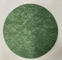 Салфетка на стол 33см "Фреска" зеленая