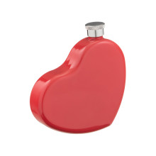 Фляжка для алкоголя и воды из нержавеющей стали "Сердце", подарочная, женская, 150 мл, 5 oz