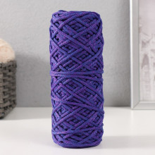 Шнур для вязания 35% хлопок,65% полипропилен 3 мм 85м/160±10 гр (Сапфир/фиолетовый)
