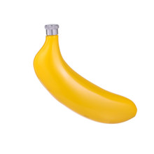 Фляжка для алкоголя и воды из нержавеющей стали "Банан", подарочная, 120 мл, 4 oz