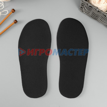 Подошва для вязания обуви "Эва" размер "42", толщина 4 (±0,5) мм,  черный