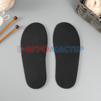 Подошва для вязания обуви "Эва" размер "36", толщина 4 (±0,5) мм,  черный