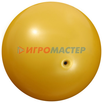 Мяч для художественной гимнастики «Металлик», d=15 см, 300 г, цвет жёлтый