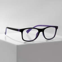 Готовые очки GA0519 (Цвет: C2 фиолетовый, чёрный; диоптрия: + 3,5; тонировка: Нет)