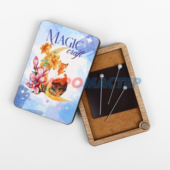 Игольница магнитная «Magic craft», 8 × 5,5 см, цвет голубой