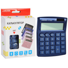 Калькулятор настольный, 105x127x21 мм, 8 разрядный, автоматическое вычисление ква