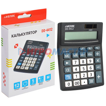 Калькуляторы Калькулятор настольный, 102x137x31 мм, 12 разрядный, автоматическое вычисление ква