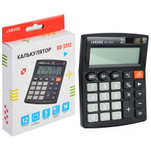 Калькулятор настольный, 105x127x25 мм, 12 разрядный, автоматическое вычисление про