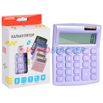Калькуляторы Калькулятор настольный, 105x127x21 мм, 8 разрядный, автоматическое вычисление ква