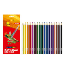 Набор цветных  карандашей 24 цв. &quot;Ярко&quot; заточенный