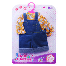 Одежда для кукол GCM18-83K &quot;Комбинезон с рубашкой&quot; 45 см, на листе