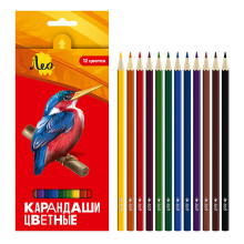 Набор цветных  карандашей 12 цв. &quot;Ярко&quot; заточенный
