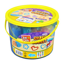 Масса для лепки набор Cookie bucket - Базовый набор, 7 аксессуаров ,12 пакетико