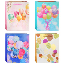 Пакет подарочный бумажный &quot;Balloons in the sky&quot; вертикальный, размер 18x23x8 см, с конгрево