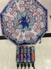 Зонт женский полуавтомат "Фиора", микс 6 цветов, 8 спиц, d-100см, длина в слож. виде 30см