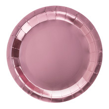 Тарелки (9&#039;&#039;/23 см) Розовый, Металлик, 6 шт.